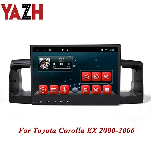 YAZH 1Din 32 Гб головное устройство мультимедиа для Toyota Corolla EX 2001 2002 2003 2004 2005 2006 с Android 9,0 Bluetooth 5,0 OBD SWC - Цвет: 9.0 RAM 2GB ROM 32GB
