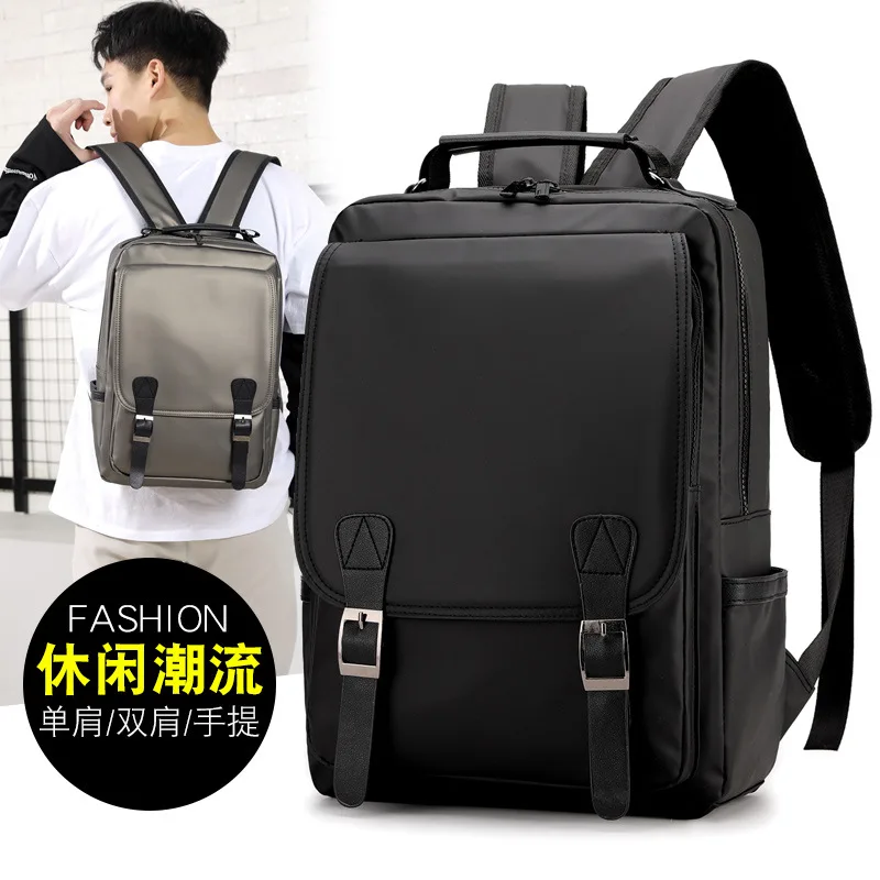 

2019 Fashion New Style Korean-style Simple Leather Belt Nylon Women's Casual Backpack Trend Classic WOMEN'S Bag