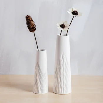 

Modern Simple Ceramic Vases White Tabletop Vase European Style Vase Home Nordic Decoration Flower Pot Creative Gifts