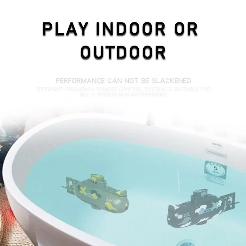6 Channel Submarine Boat Toy Remote Control Boat Waterproof RC Diving Toy Simulation Model Gift Toy for Kids