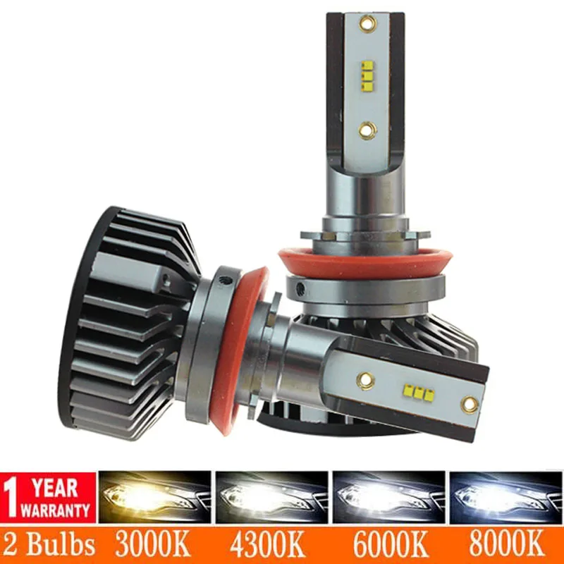 Car Headlight H4 H7 LED Canbus H1 H3 H8 H9 H11 9005 HB3 9006 HB4 880 881 H27 CSP Bulb 80W 12000LM Auto Fog Light 12V | Автомобили и