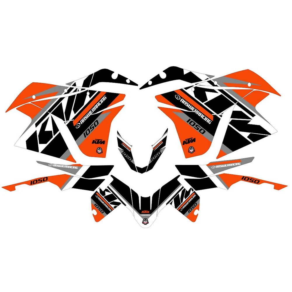 

For KTM 1090 adventure New Full Graphics Decals Stickers Custom Number Name 3M Bright Stickers Waterproof