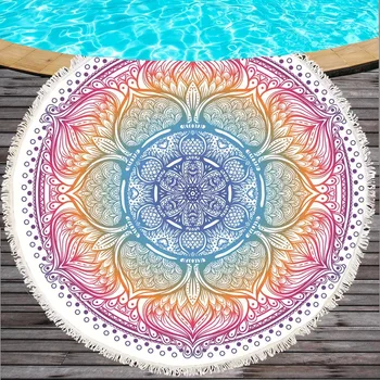 

Seaside holiday beach towel island tourism bikini dress shawl round beach mat