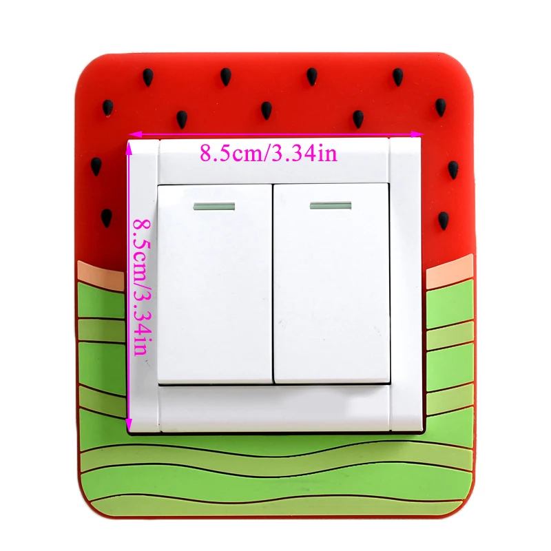 Настенные Стикеры креативные милые Мультяшные для розетки декоративные зеленые