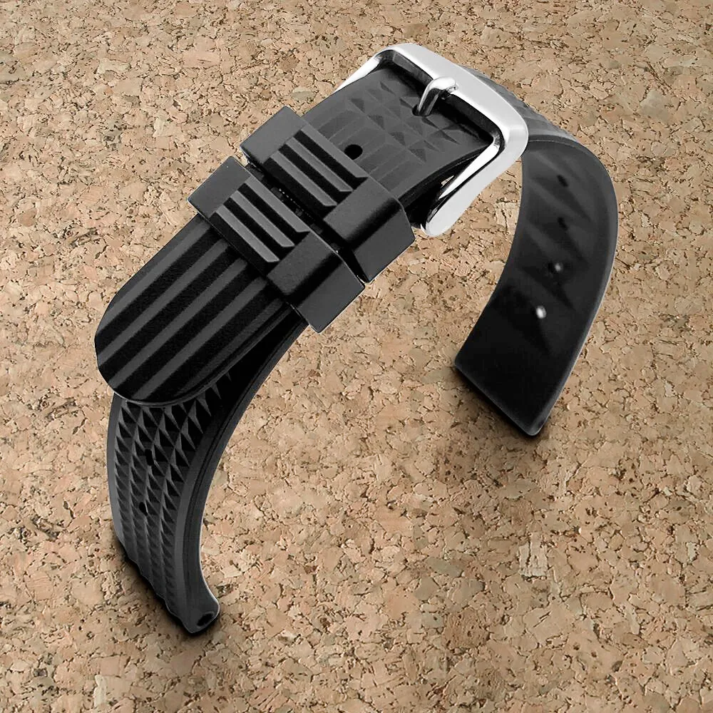

Silicone Rubber watch strap 20mm 22mm watchband for s-eiko SRP777J1 watch band Diving waterproof bracelet blue color