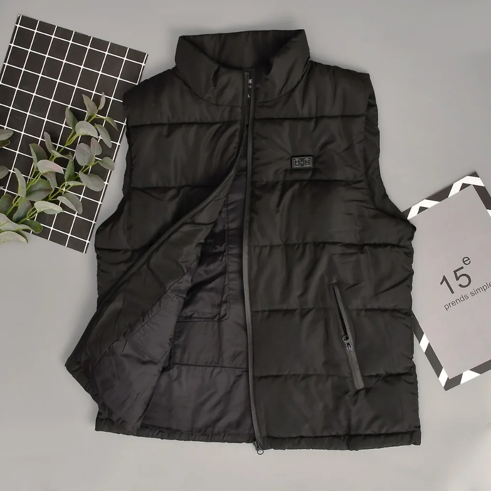 2019 зимние USB инфракрасный тепловой жилет куртка Электрический Термальность Костюмы жилет для Для женщин Для мужчин открытый походы