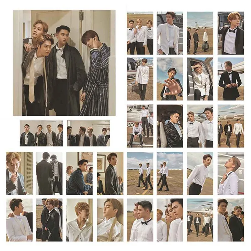 Фотоальбом альбом KPOP EXO 30 шт./компл. Lomo Card фотобумага для самостоятельного