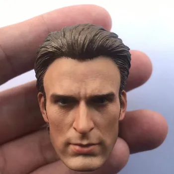 

Chris Evans Head Sculpt 1/6 Scale Captain America No Neck Head Model for 12in Phicen Tbleague Collection Toy