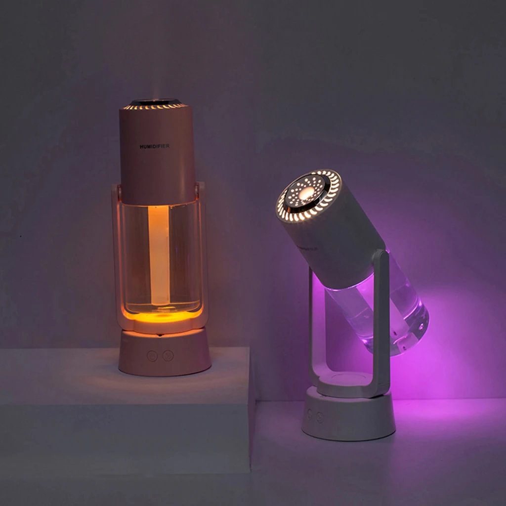 Portable Mini Air Humidifier 230ml USB Personal Negative Ion Purification Aroma Purifier Diffuser Mist Maker with LED Lights