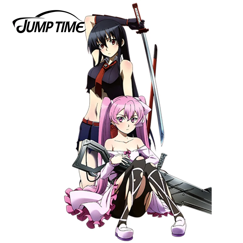 JumpTime 13 см x 8 2 сексуальная наклейка для автомобиля Akame Ga Kill! & Mein аниме винил JDM