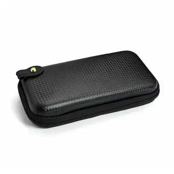 

Black Pen Bag Portable EVA Hard Shell Pen Organizer Earphone Case Data Wire Pencil Digital Bag Case Cable Storage D6U5