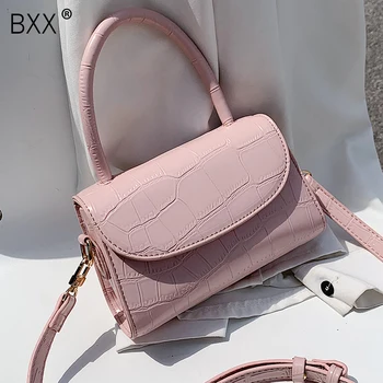 

[BXX] Crocodile Pattern PU Leather Crossbody Bags For Women 2020 Spring Shoulder Handbags Female Fashion Bag Travel Purses HM052