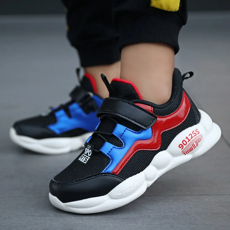 

2020 New Style Spring Boy Big Boy 12 BOY'S 7-Year-Old Lightweight Shoe Mesh 9 Breathable Sports Shoes Fashion 15 Children