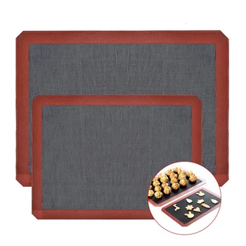 

2 Pcs Silicone Baking Mat Sheet Non-Stick Oven Liner Perforated Mesh Pad Baked Biscuits Mat Double-Sided Available