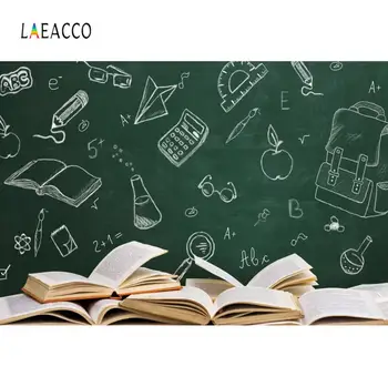 

Laeacco Back To School Blackboard Books Classroom Study Party Baby Child Photo Background Photography Backdrop Photo Studio