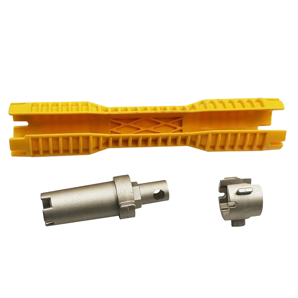 Multipurpose Faucet and Sink Installer Socket Wrench Tool Yellow