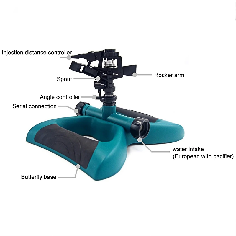 3 распылительные сопла садовый дождевальный аппарат автоматический полив газона