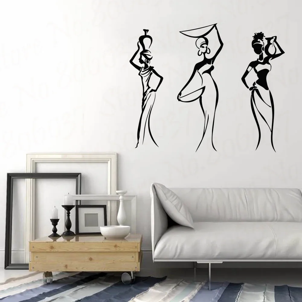 Vinyl Wall Decal African Women Africa Ethnic Style Room Home Interior