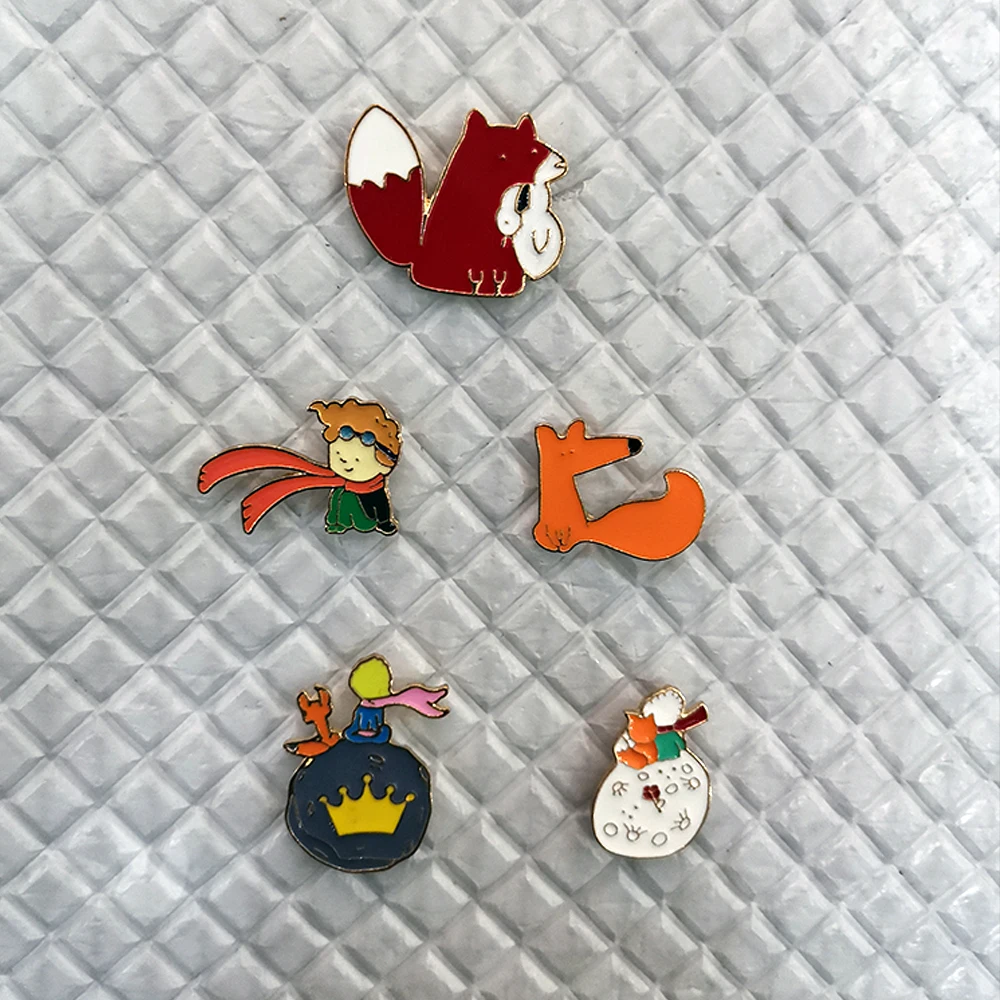 5 видов стилей эмаль на булавке брошь Лисичка заколки с животными оптовая продажа