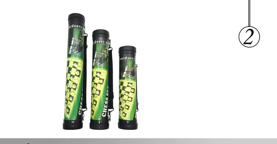 Easytoday Outdoor Chess Game Set Portable Plastic Chess Pieces Synthetic Leather Board Straps Travel Essentials Table Games Gift (2)