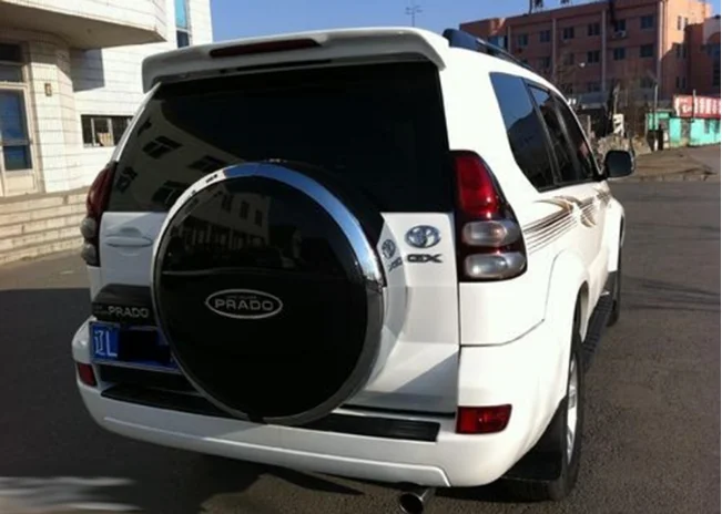 Для Prado FJ120 2700 Спойлер ABS Материал заднее крыло праймер цвет для Toyota Prado FJ120 4000 спойлер 2003-2009