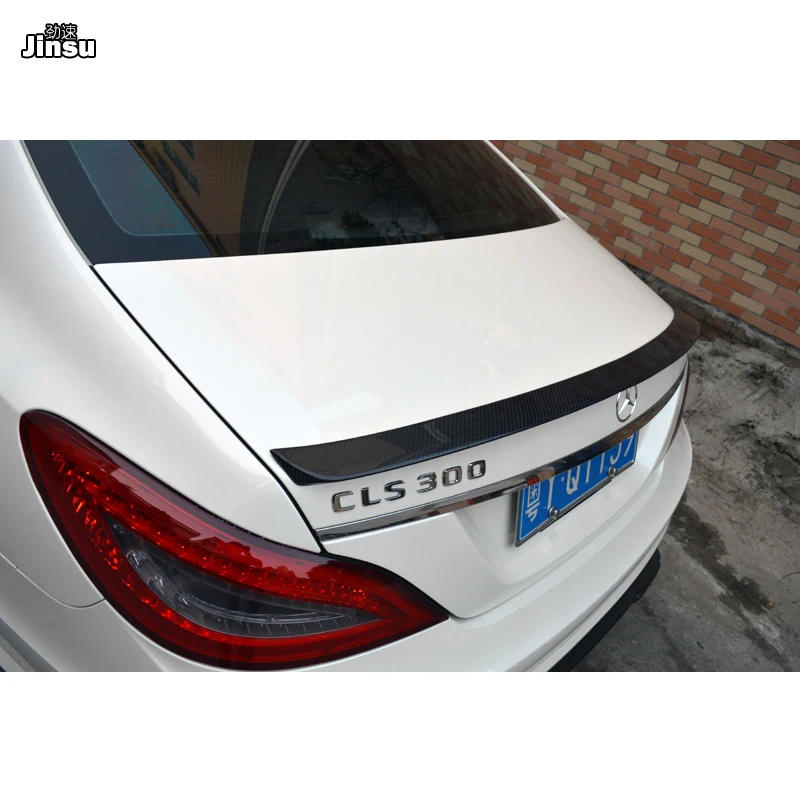 AMG стиль углеродного волокна задний спойлер багажника для Benz CLS класс cls300 cls350 cls500 cls63 2012- w218 cf стиль крыло