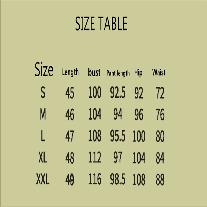 sizes information Sanemi