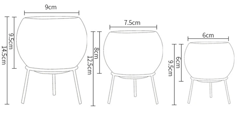 Скандинавский Железный керамический цветочный настольная ваза горшок бонсай
