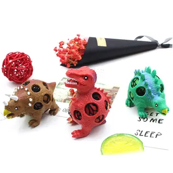 

Dinosaur Model Grape Balls Stress Relief Hand Ball Sensory Fun Squeeze Decompression Toy Squeezing Ball for Kids Adults