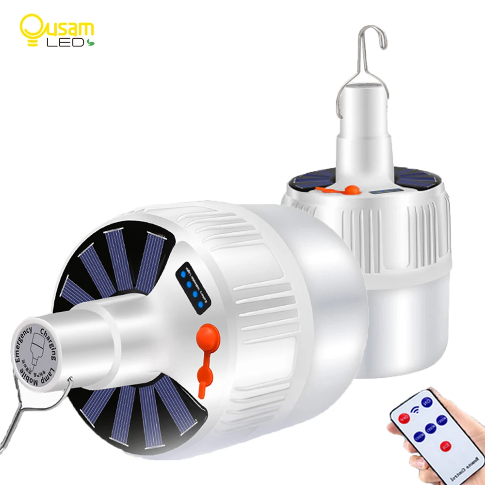 Camping Lantern Flashlight For Camping Light Portable Rechargeable With Battery Solar Lantern LED Bulb Flashlight For Tent