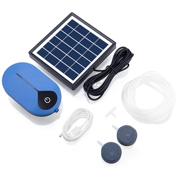 

Practical Solar Powered Aquarium Oxygen Pump Outdoor Fishing Oxygen Pump Small Fish Pond Oxygen Pump