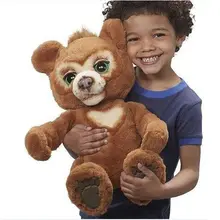 

24cm Curious Interactive Bear Plush Toy Cute Electric Music Bear Lovely Stuffed Kids Birthday Xmas Christmas Gift