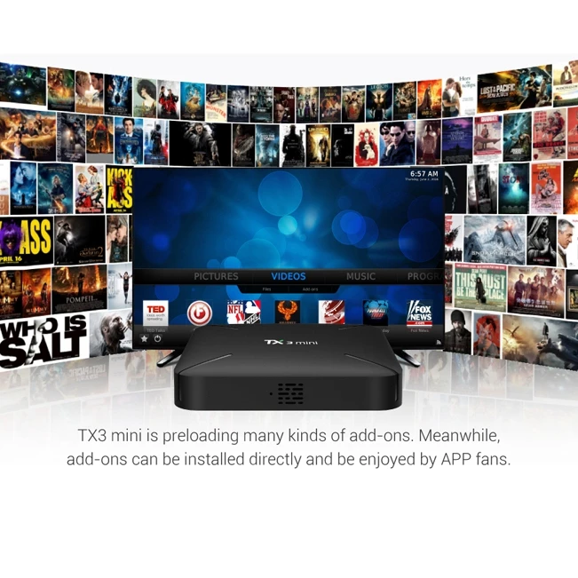TX3 Мини Android 8,1 tv BOX 2 GB/16 GB S905W 2,4 GHz WiFi HD медиаплеер(EU Plug