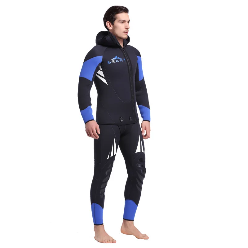 SBART 5MM Thickened Neoperne Wetsuit Long Sleeved Two Piece Thickened 5MM Neoperne Jellyfish Swimming Jellyfish Diving Wetsuit