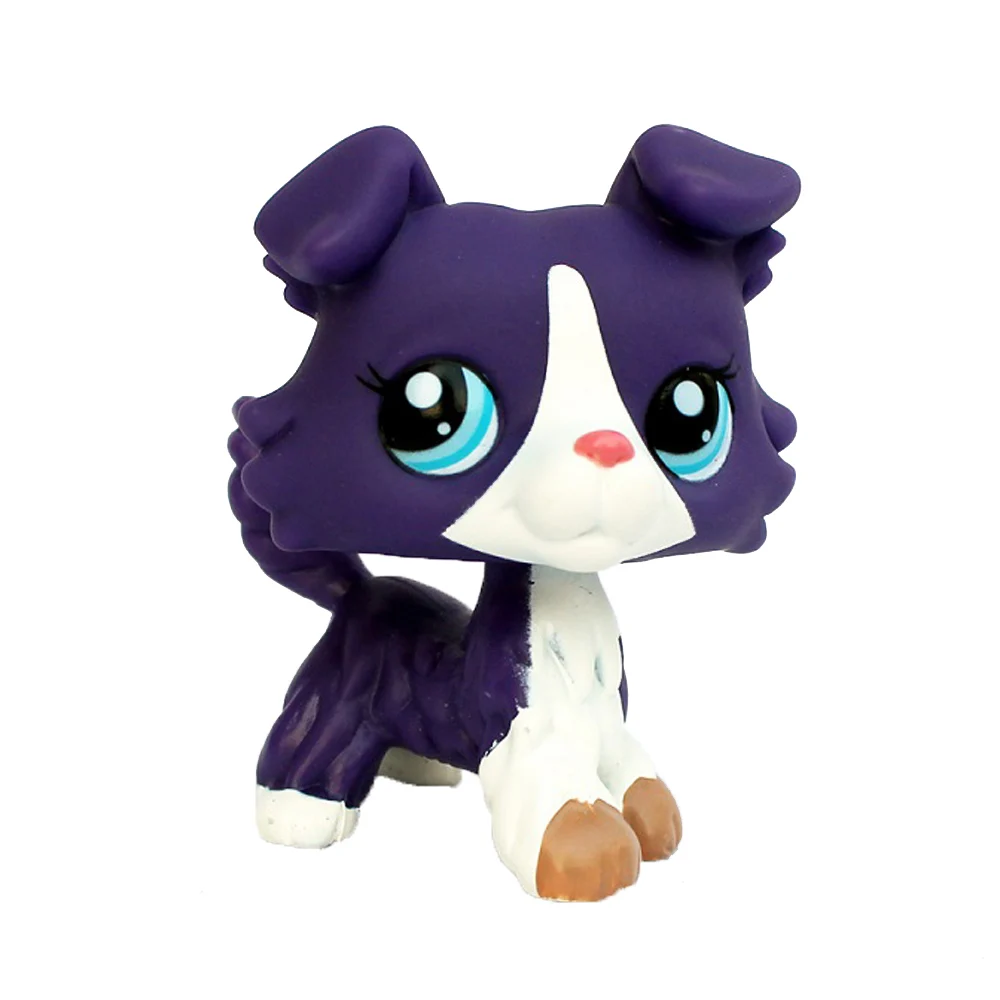 2 LPS Littlest Pet Shop 1024 Caramel Shorthair Cat 1676 Purple Collie Dog Toys 