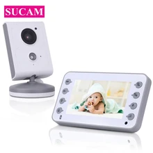 4,3 дюймовый цифровой беспроводной видео цветной детский монитор ночного видения двухстороннее аудио инфракрасное излучение с высоким разрешением wifi безопасности Детская камера