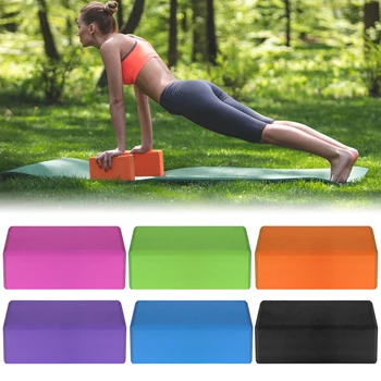 Yoga Accessories Brick 2pcs EVA Blocks and 1pcs Cotton Yoga Strap Stability Blocks Yoga Strap