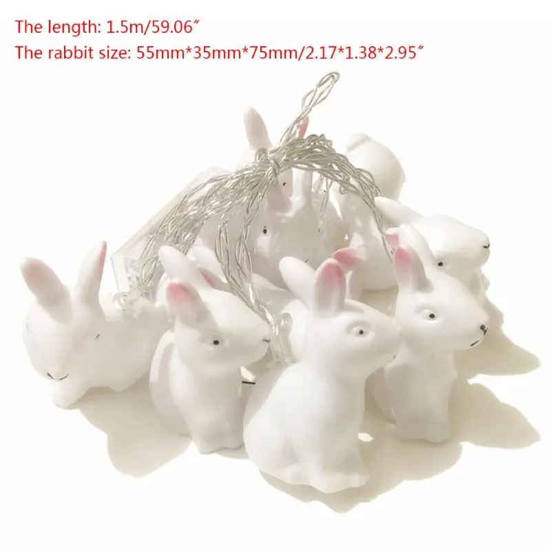 1 5 м Пасхальный изысканный кролик огни гирлянда праздничный светодиодный
