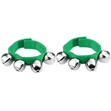 2 шт. инструменты колокольчик на запястье Забавный унисекс прочный стикер ремень нейлоновый детский школьный хрустящий музыкальный ритм игрушки регулируемые