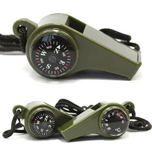 Outdoor Survival Multi-functional Guangdong Quality Compass High Decibel Whistle Indoor Thermometer Referee Harsh Whistle