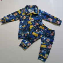 Лидер продаж; пижамный комплект с длинными рукавами для мальчиков со штанами; Изысканная детская одежда