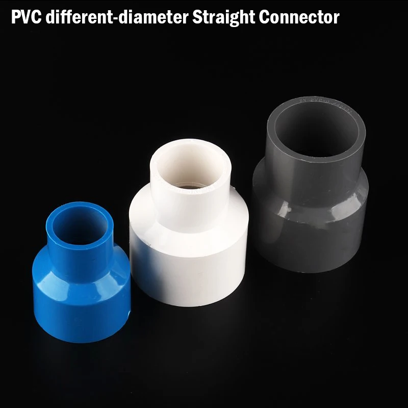 

1pcs PVC Pipe Connector Reducing Straight Hydroponics Frame Pipe Socket Joint Aquarium Fish Tank Water Supply Pipe Adapter