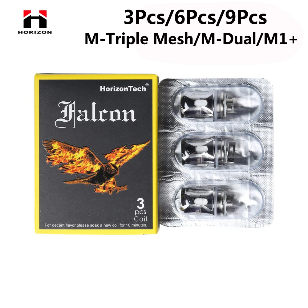 Оригинальная катушка HorizonTech Falcon King M Dual 3 9 шт. вейп с ядром M1 + 0 38 Ом 16 для атомайзера
