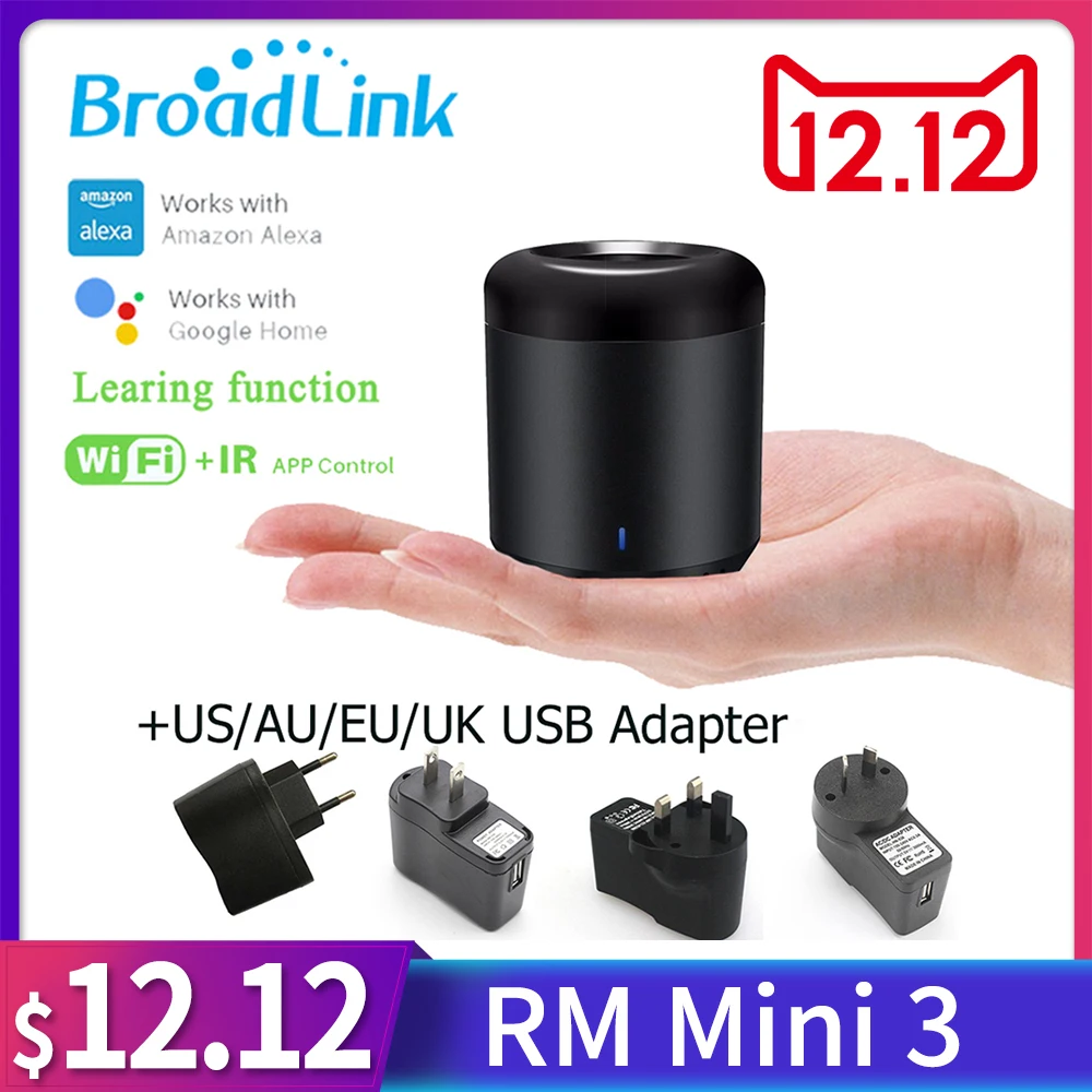 Broadlink оригинальный RM Mini3 WiFi + ИК пульт дистанционного управления беспроводной