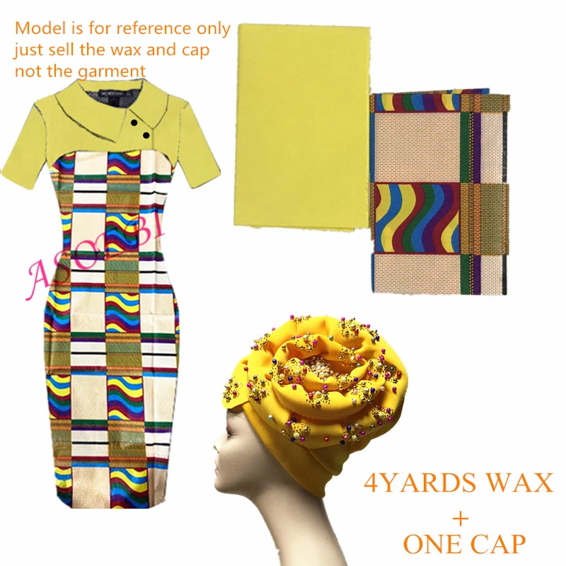 Африканский узор «Кенте» воск африканская ткань новая новейшая ткань в африканском стиле настоящая восковая печать Анкара ткань с одной крышкой