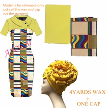 Африканский узор «Кенте» воск африканская ткань новая новейшая ткань в африканском стиле настоящая восковая печать Анкара ткань с одной крышкой