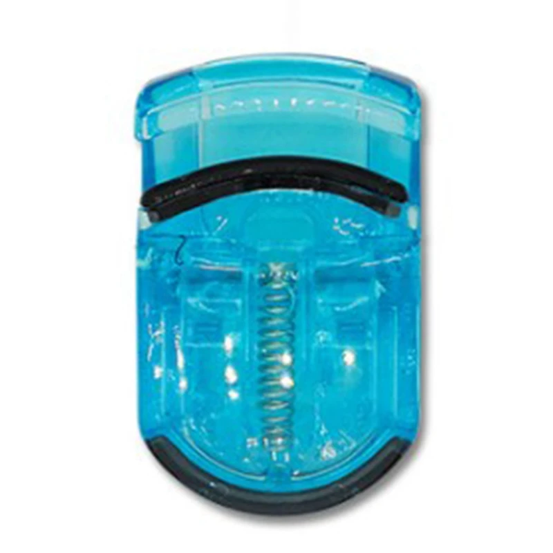 Mini Transparent Portable Curling Eyelash Eye Lashes Curler Manual Women Makeup Tools - Цвет: Blue