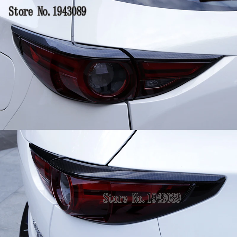Для Mazda CX-5 CX5 CX 5- хвост из углеродного волокна свет лампы полосы крышка отделка наружное украшение ремонт аксессуары стиль