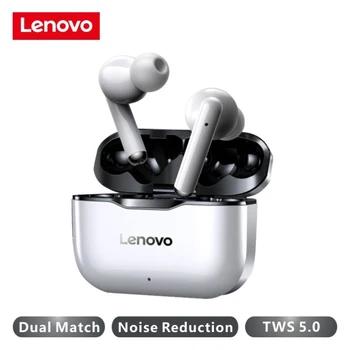 

Lenovo LP1 TWS Earphone Bluetooth 5.0 Wireless Headset Waterproof Sport Earbud Noise Cancelling Mic Dual Stereo HIFI Bass Touch