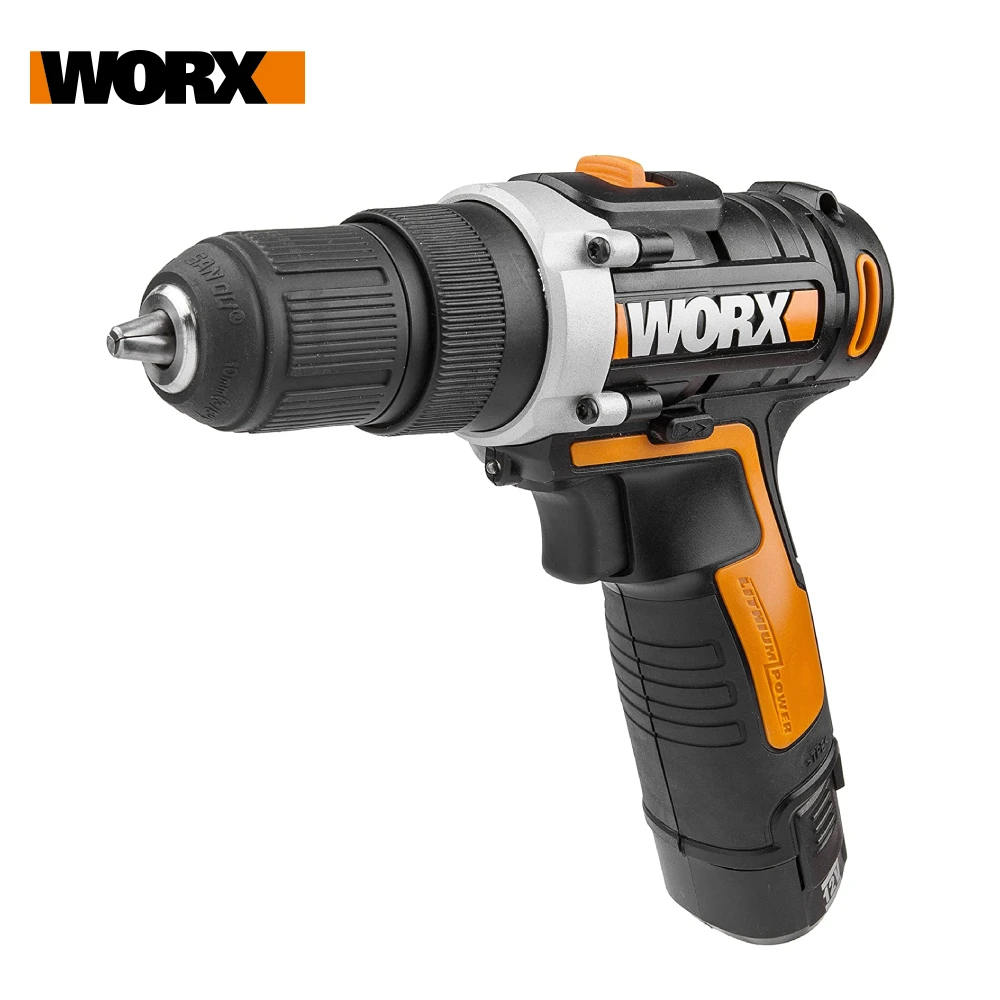 Worx-Mini taladro eléctrico de 12V, destornillador inalámbrico WX128.1, CC,  recargable, herramientas de reparación del hogar - AliExpress